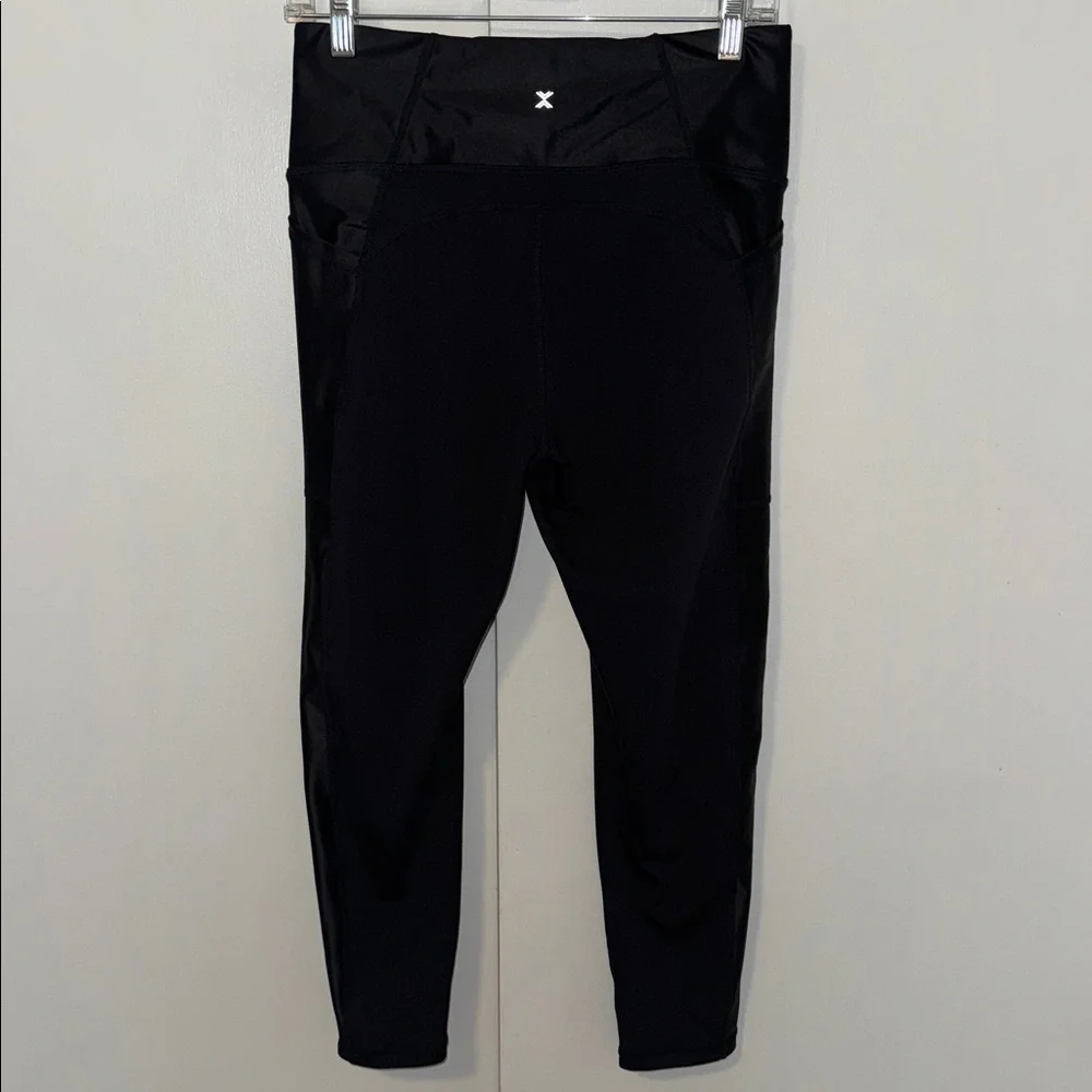 Xersion Move Legging High Rise 7/8 Ankle Leggings w Side Pockets Women’s L Large